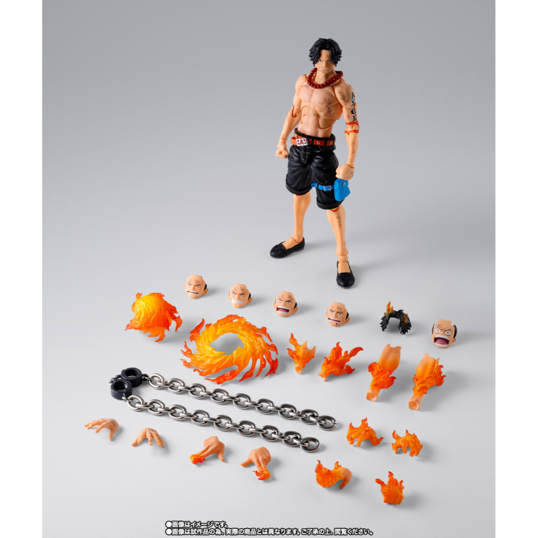 S.H.FIGUARTS ONE PIECE - PORTGAS.D.ACE (MARINEFORD) - Good Toys