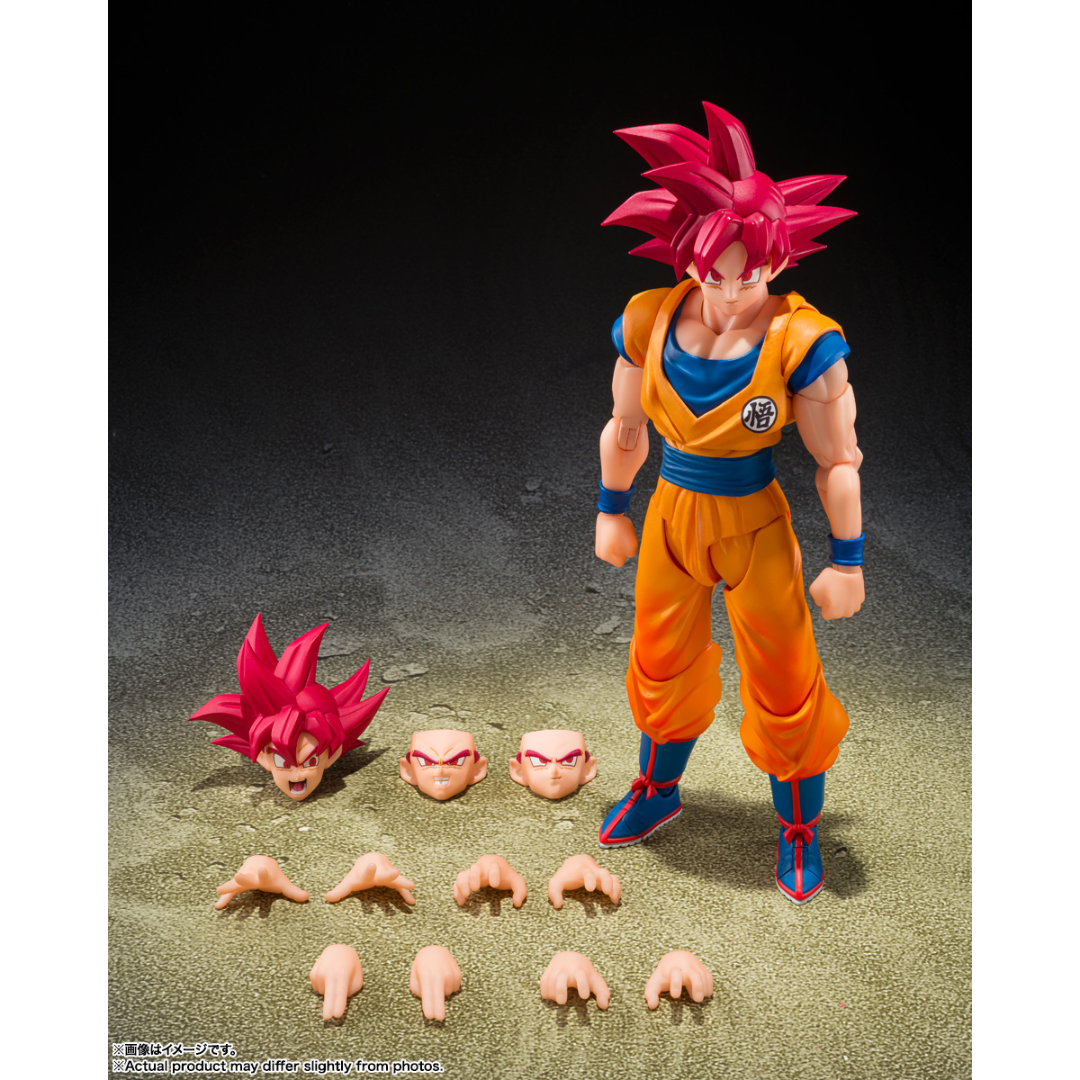 S.H.FIGUARTS DRAGON BALL Z - SUPER SAIYAN GOD SON GOKU (GOD AURA)