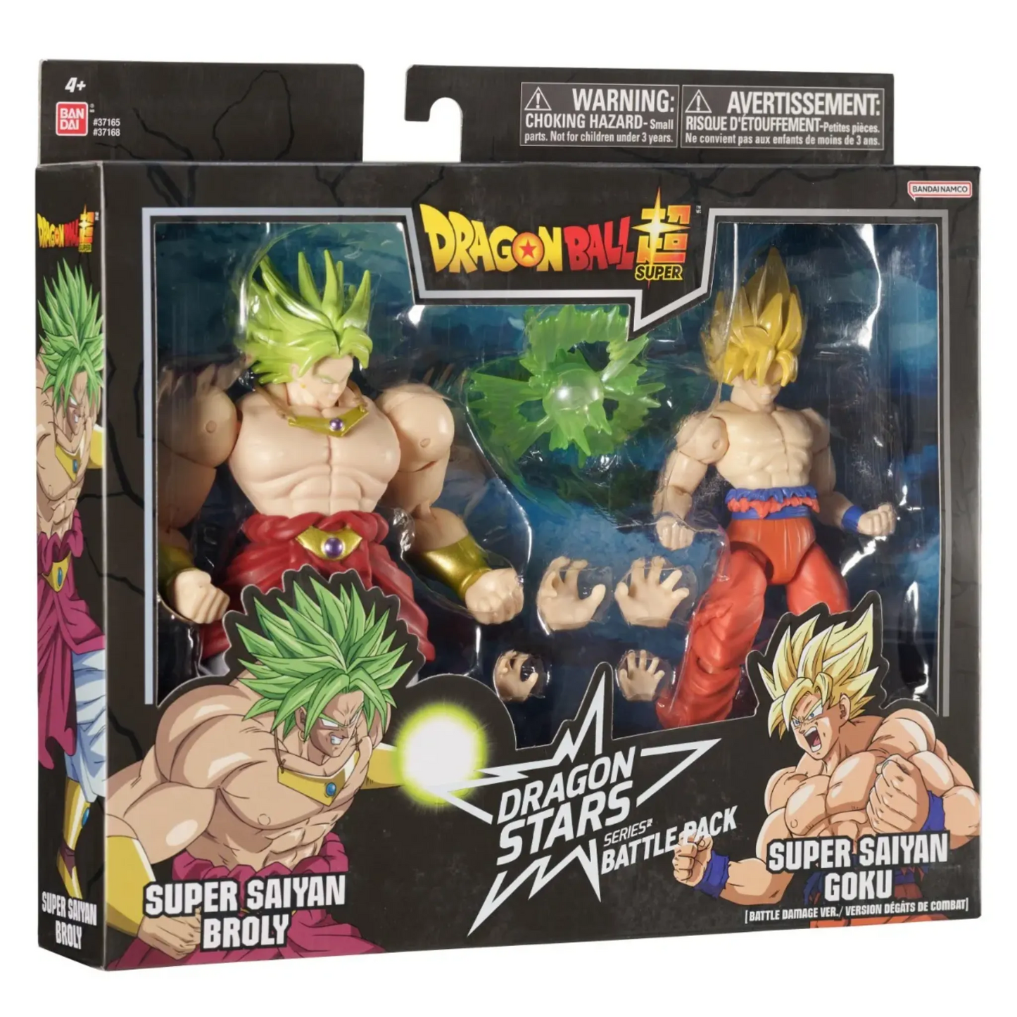 DRAGON STARS BATTLE PACK DRAGON BALL SUPER - SUPER SAIYAN GOKU (BATTLE DAMAGE VER.) VS SUPER SAIYAN BROLY - Good Toys