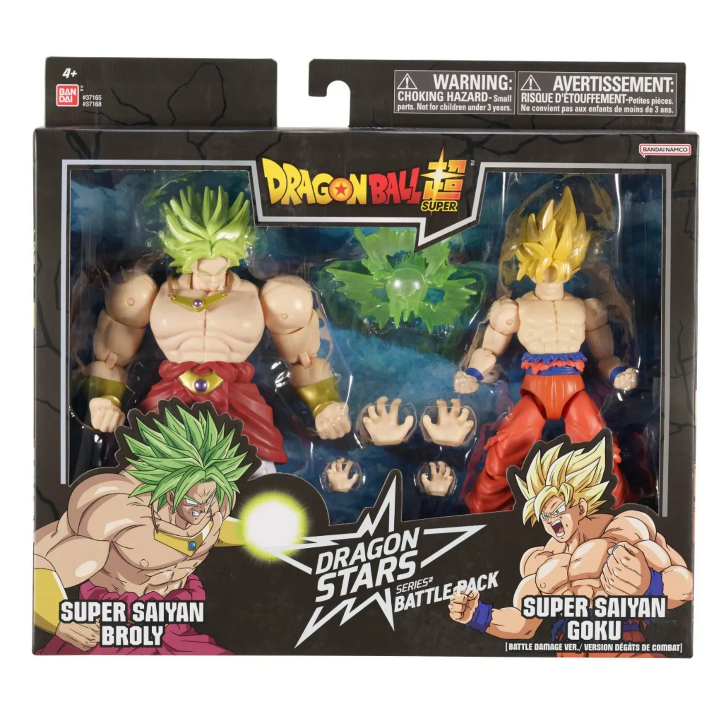 DRAGON STARS BATTLE PACK DRAGON BALL SUPER - SUPER SAIYAN GOKU (BATTLE DAMAGE VER.) VS SUPER SAIYAN BROLY - Good Toys