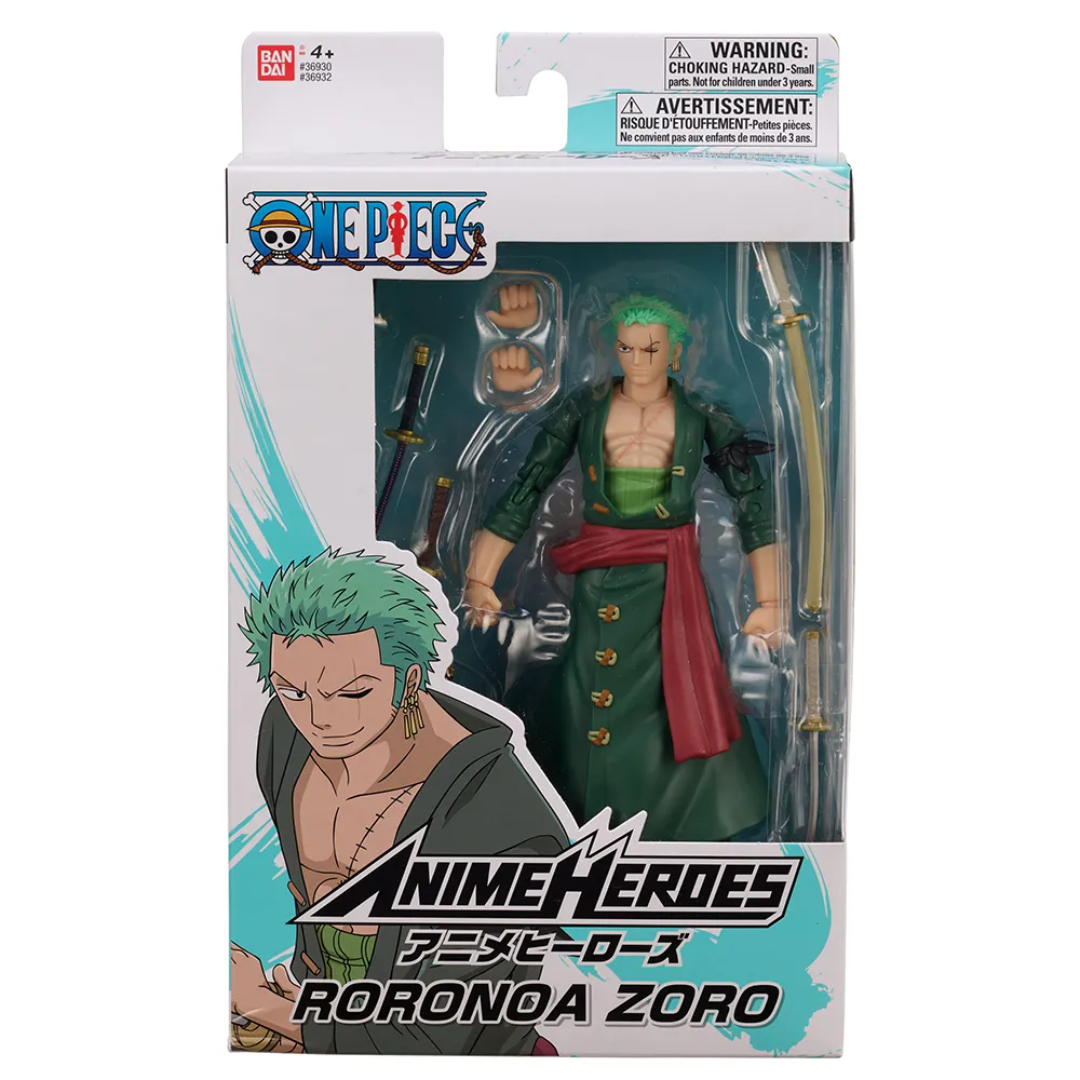ANIME HEROES ONE PIECE - ZORO (THREE SWORD STYLE) - Good Toys
