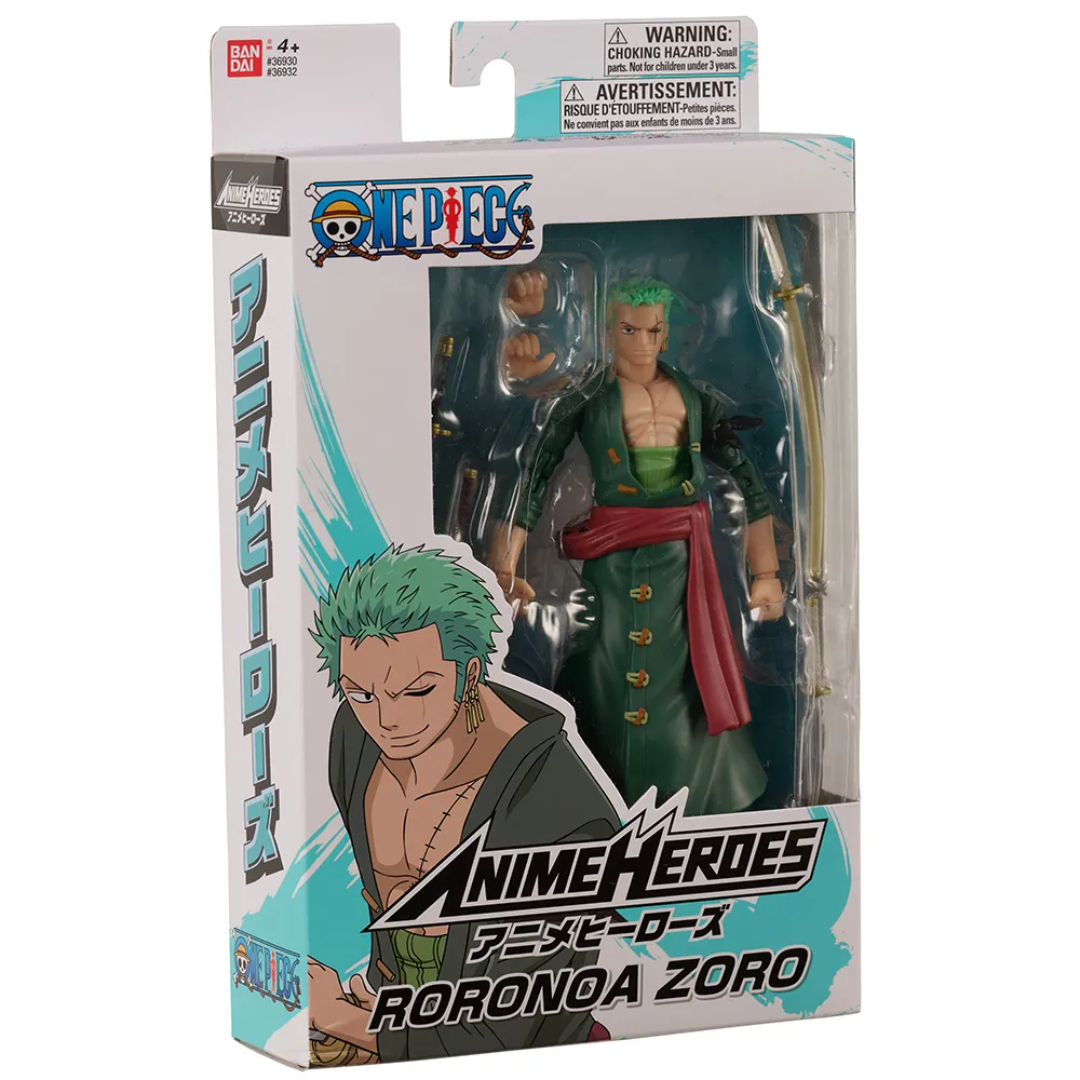 ANIME HEROES ONE PIECE - ZORO (THREE SWORD STYLE) - Good Toys