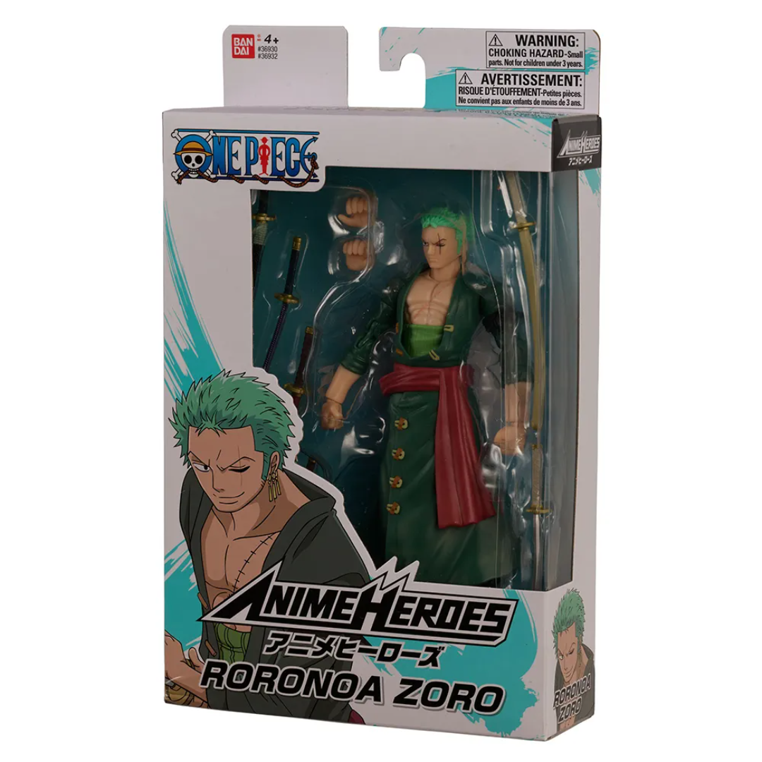 ANIME HEROES ONE PIECE - ZORO (THREE SWORD STYLE) - Good Toys