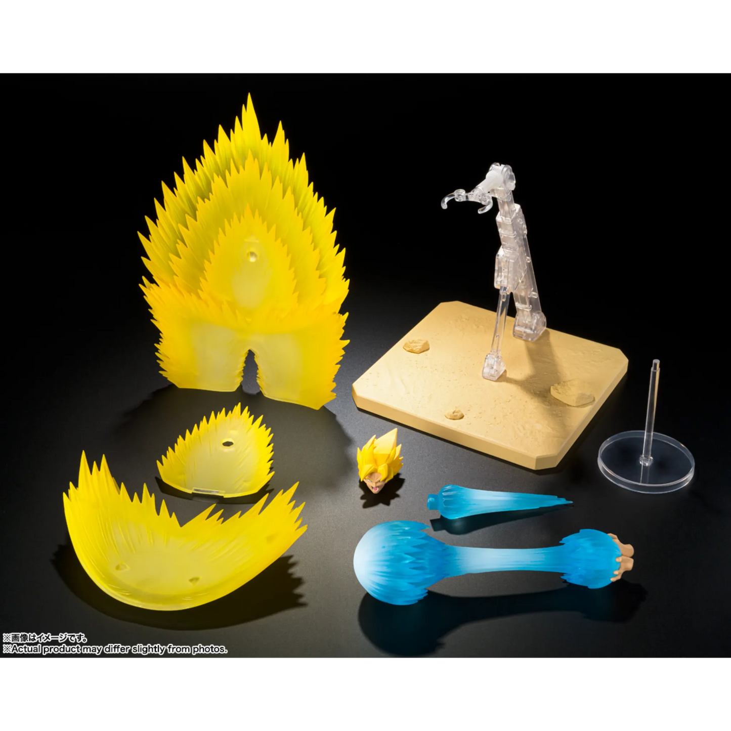 S.H.FIGUARTS DRAGON BALL Z - SUPER SAIYAN SON GOKU'S EFFECT PARTS SET TELEPORT KAMEHAMEHA - Good Toys
