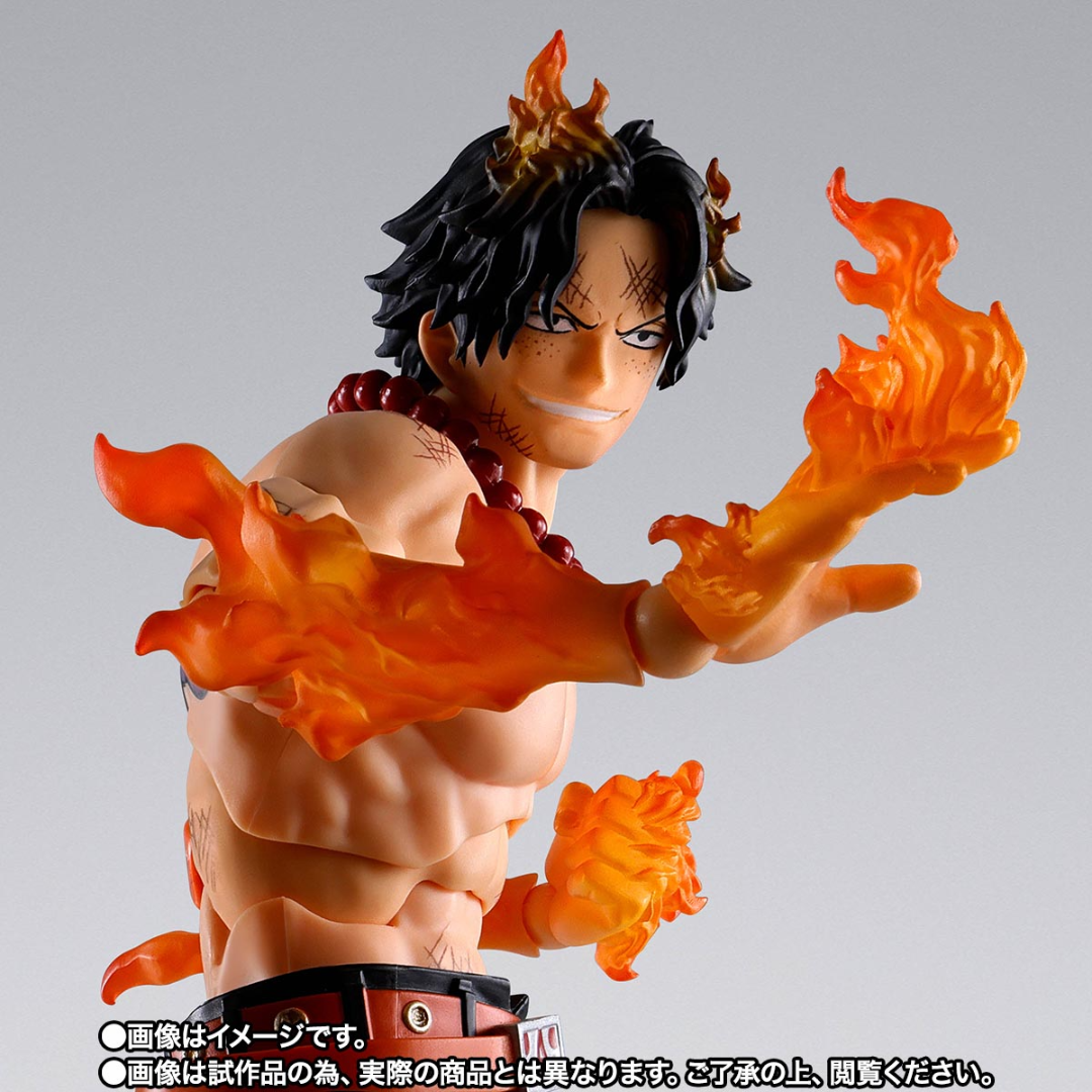 S.H.FIGUARTS ONE PIECE - PORTGAS.D.ACE (MARINEFORD) - Good Toys