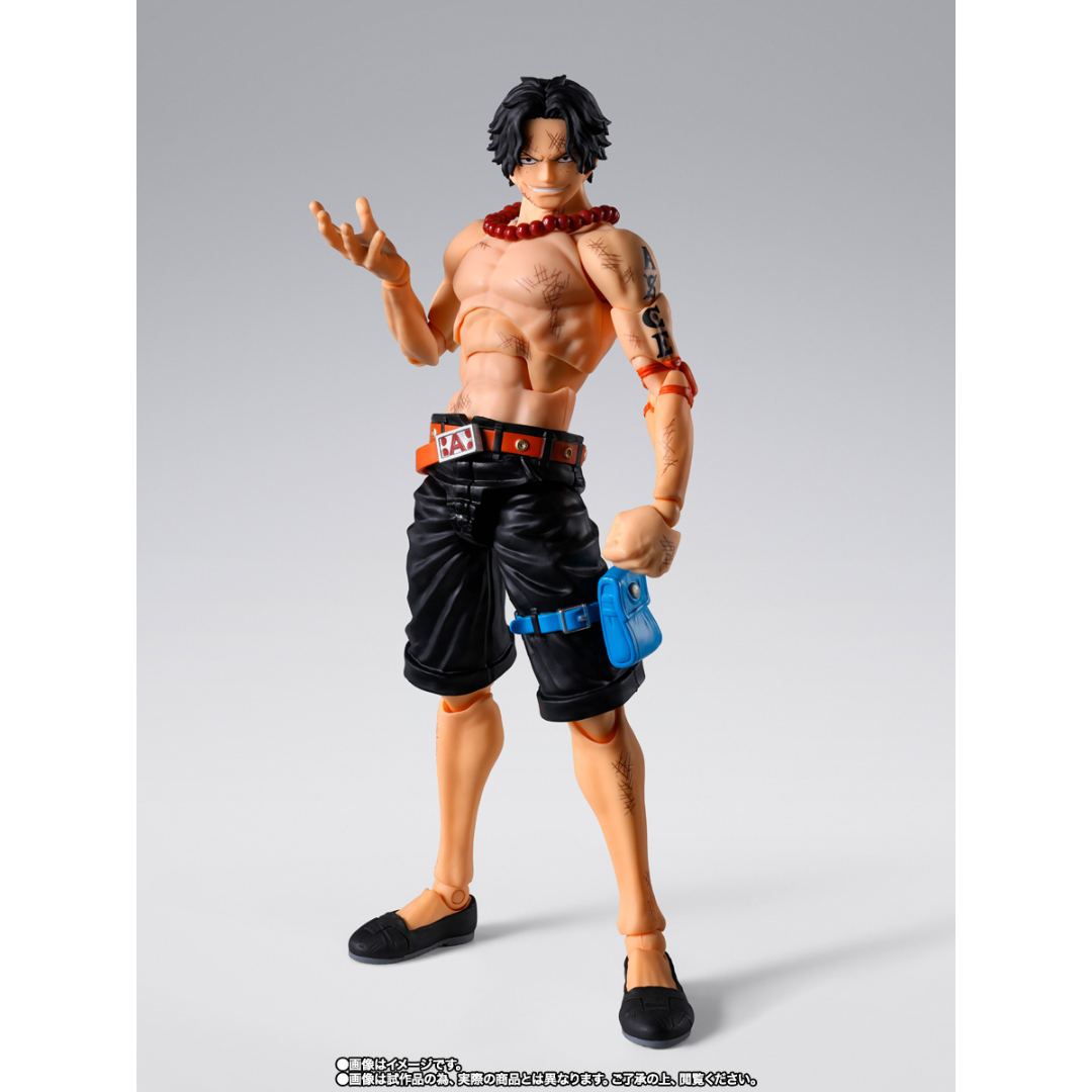 S.H.FIGUARTS ONE PIECE - PORTGAS.D.ACE (MARINEFORD) - Good Toys