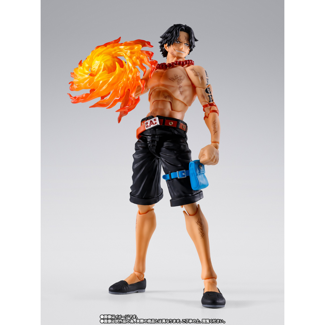 S.H.FIGUARTS ONE PIECE - PORTGAS.D.ACE (MARINEFORD) - Good Toys