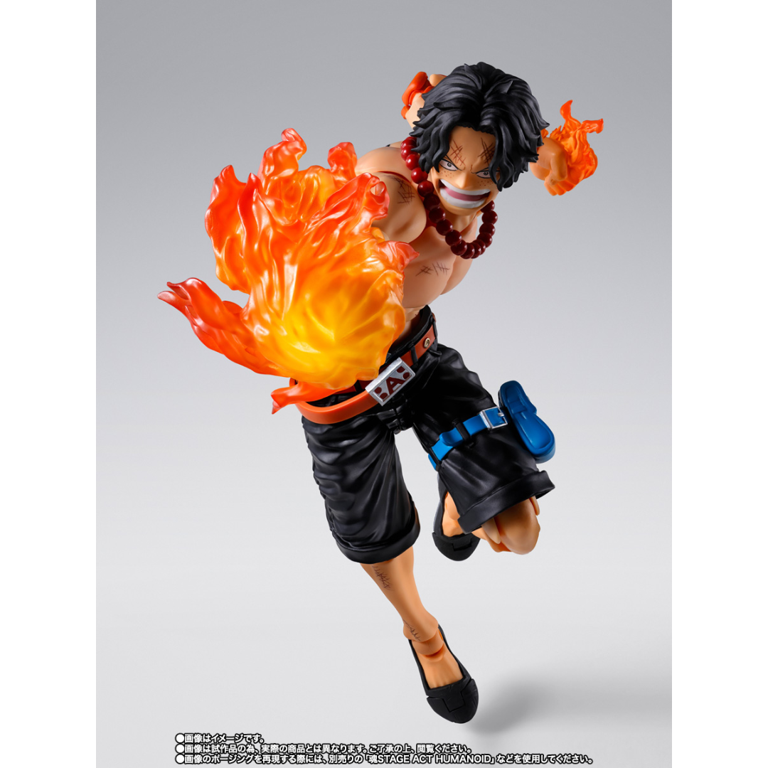 S.H.FIGUARTS ONE PIECE - PORTGAS.D.ACE (MARINEFORD) - Good Toys