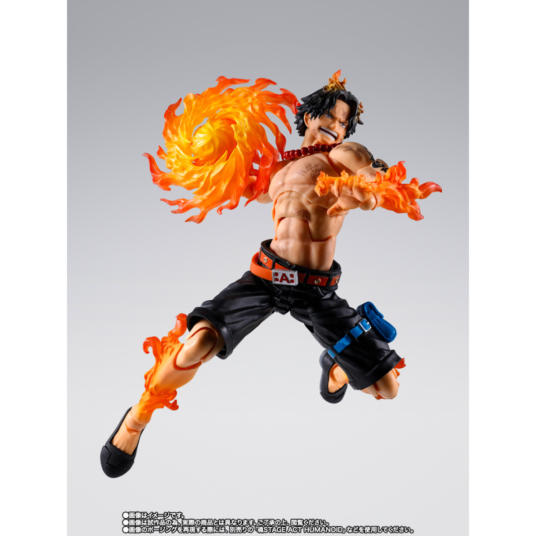 S.H.FIGUARTS ONE PIECE - PORTGAS.D.ACE (MARINEFORD) - Good Toys