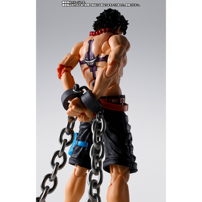 S.H.FIGUARTS ONE PIECE - PORTGAS.D.ACE (MARINEFORD) - Good Toys