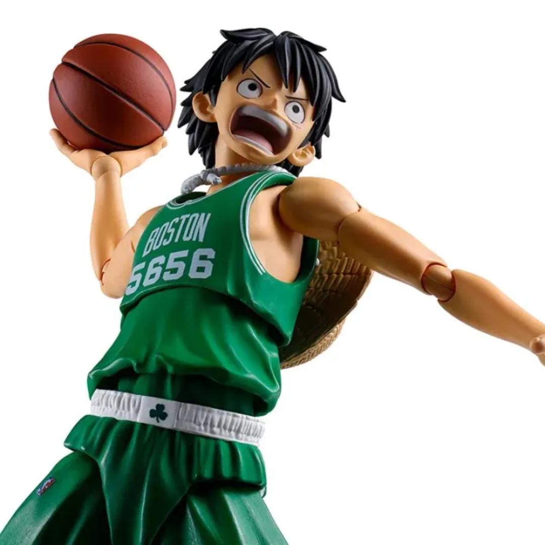 S.H.FIGUARTS ONE PIECE×NBA - MONKEY.D.LUFFY (BOSTON CELTICS) - Good Toys