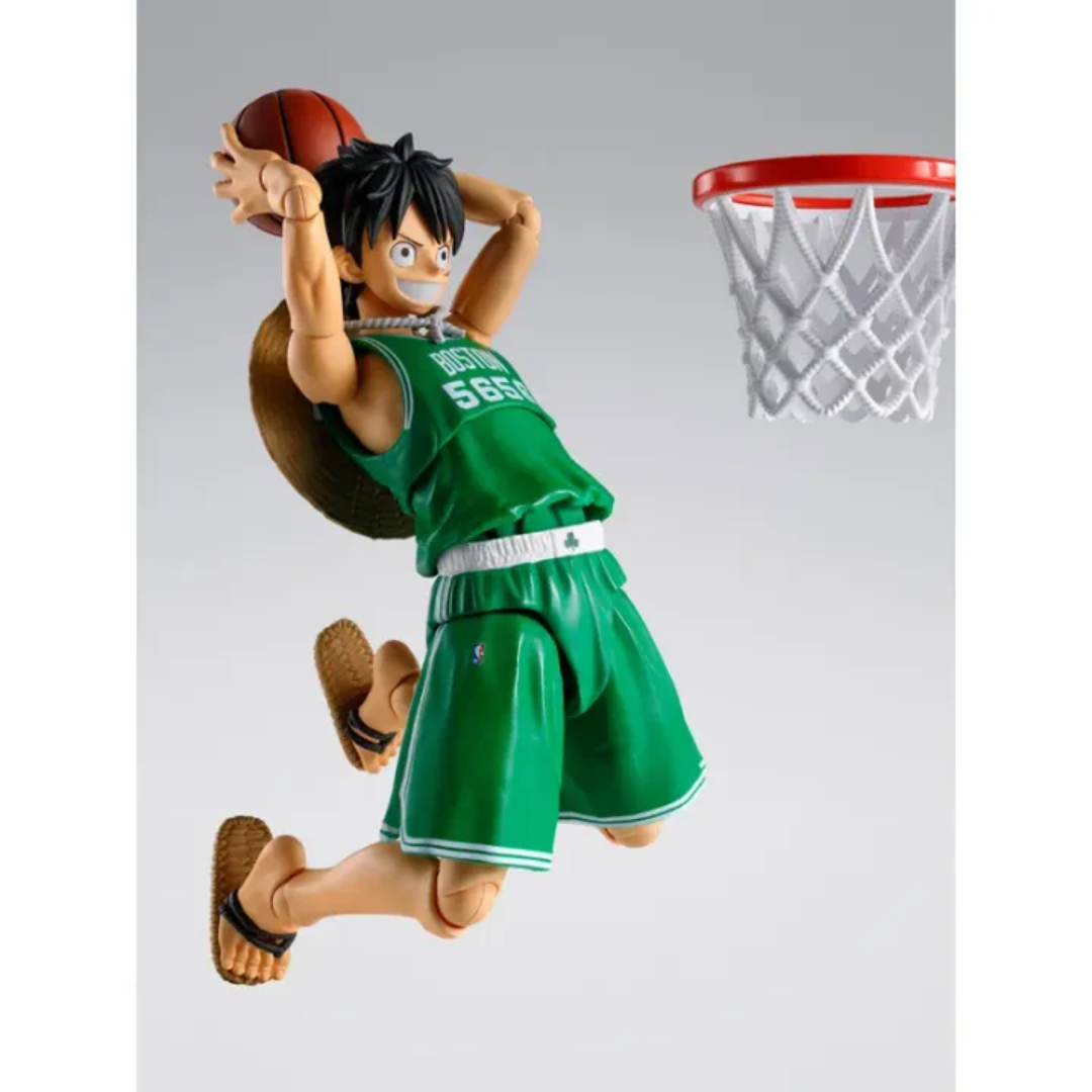 S.H.FIGUARTS ONE PIECE×NBA - MONKEY.D.LUFFY (BOSTON CELTICS) - Good Toys
