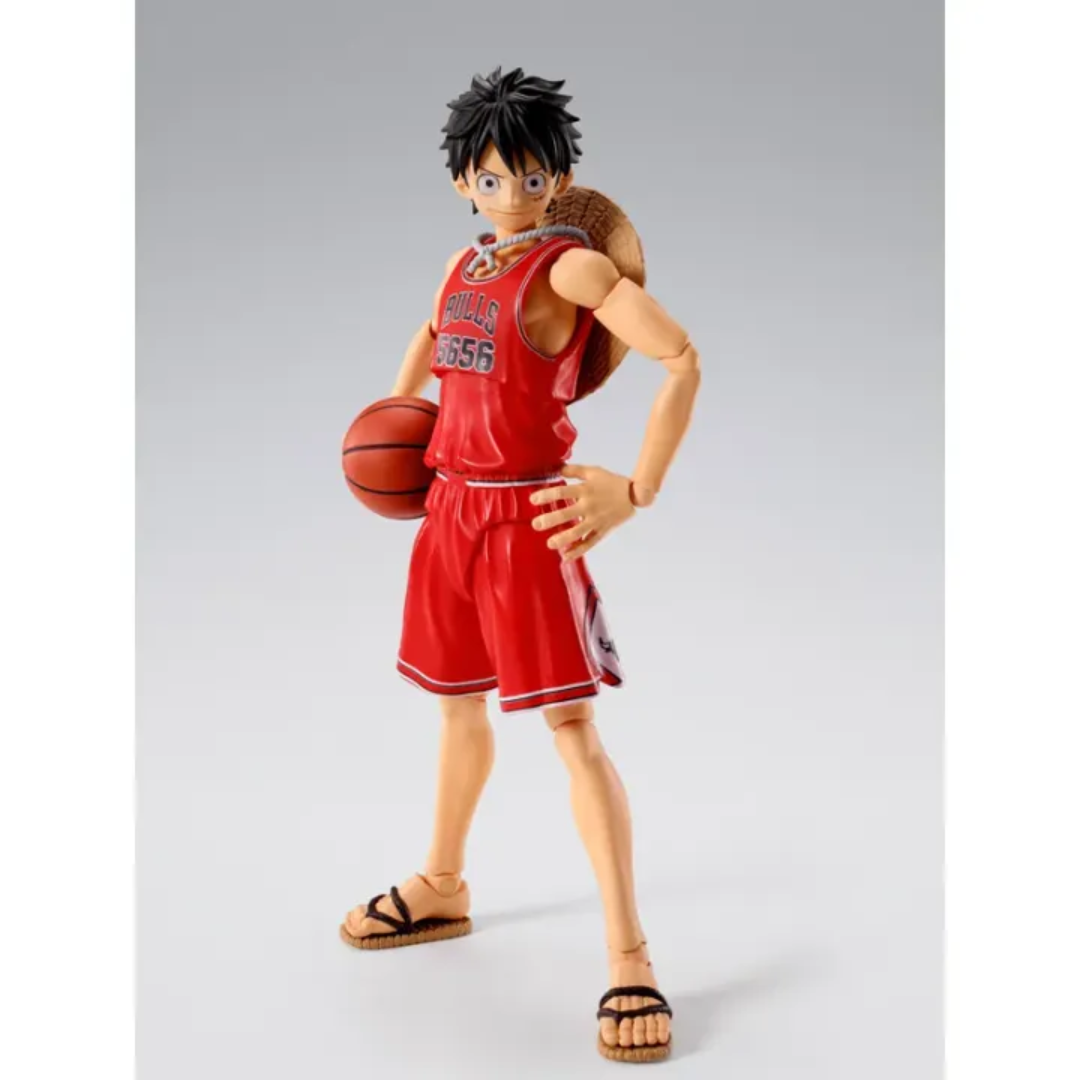 S.H.FIGUARTS ONE PIECE×NBA - MONKEY.D.LUFFY (CHICAGO BULLS) - Good Toys