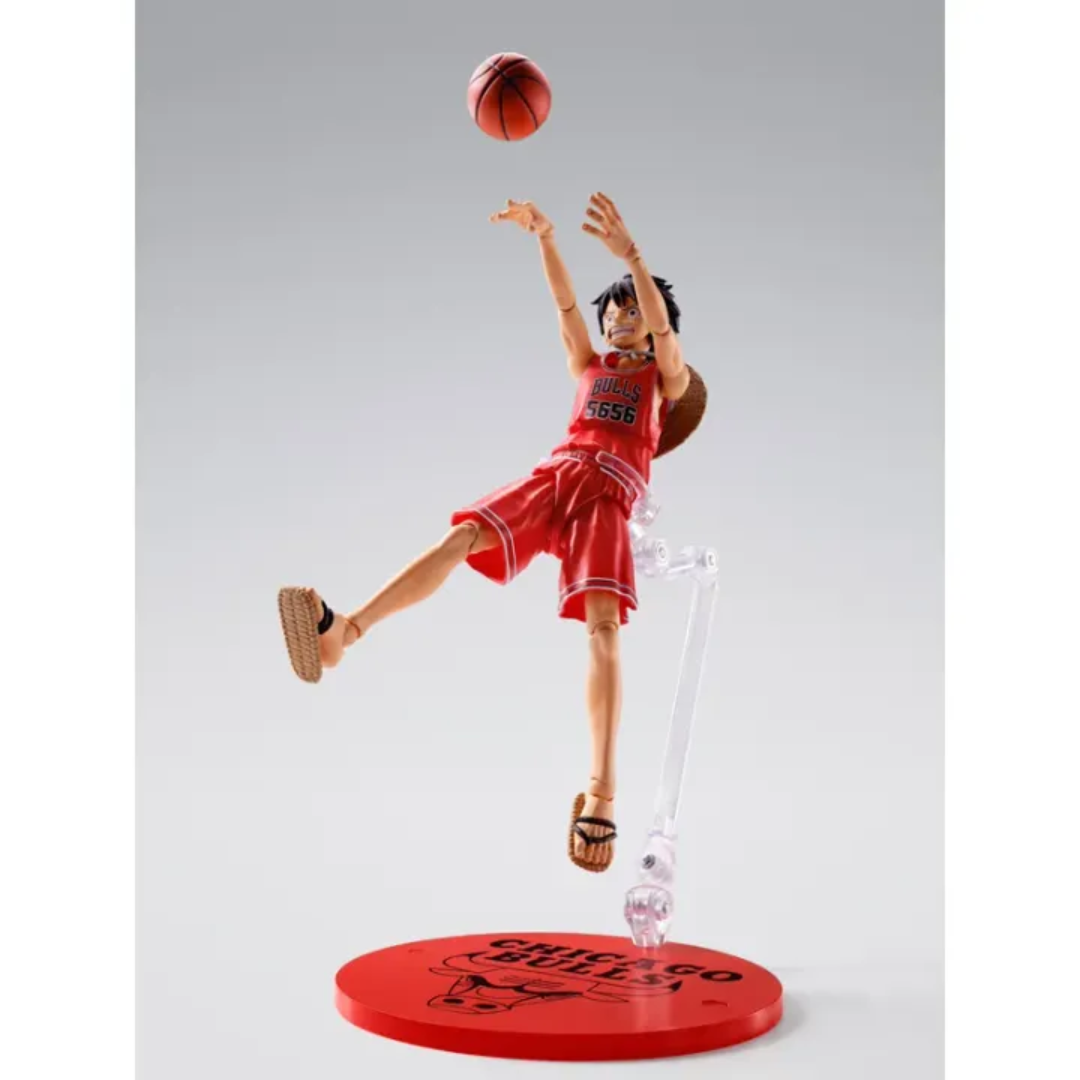 S.H.FIGUARTS ONE PIECE×NBA - MONKEY.D.LUFFY (CHICAGO BULLS) - Good Toys