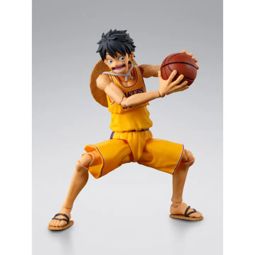 S.H.FIGUARTS ONE PIECE×NBA - MONKEY.D.LUFFY (LOS ANGELES LAKERS) - Good Toys
