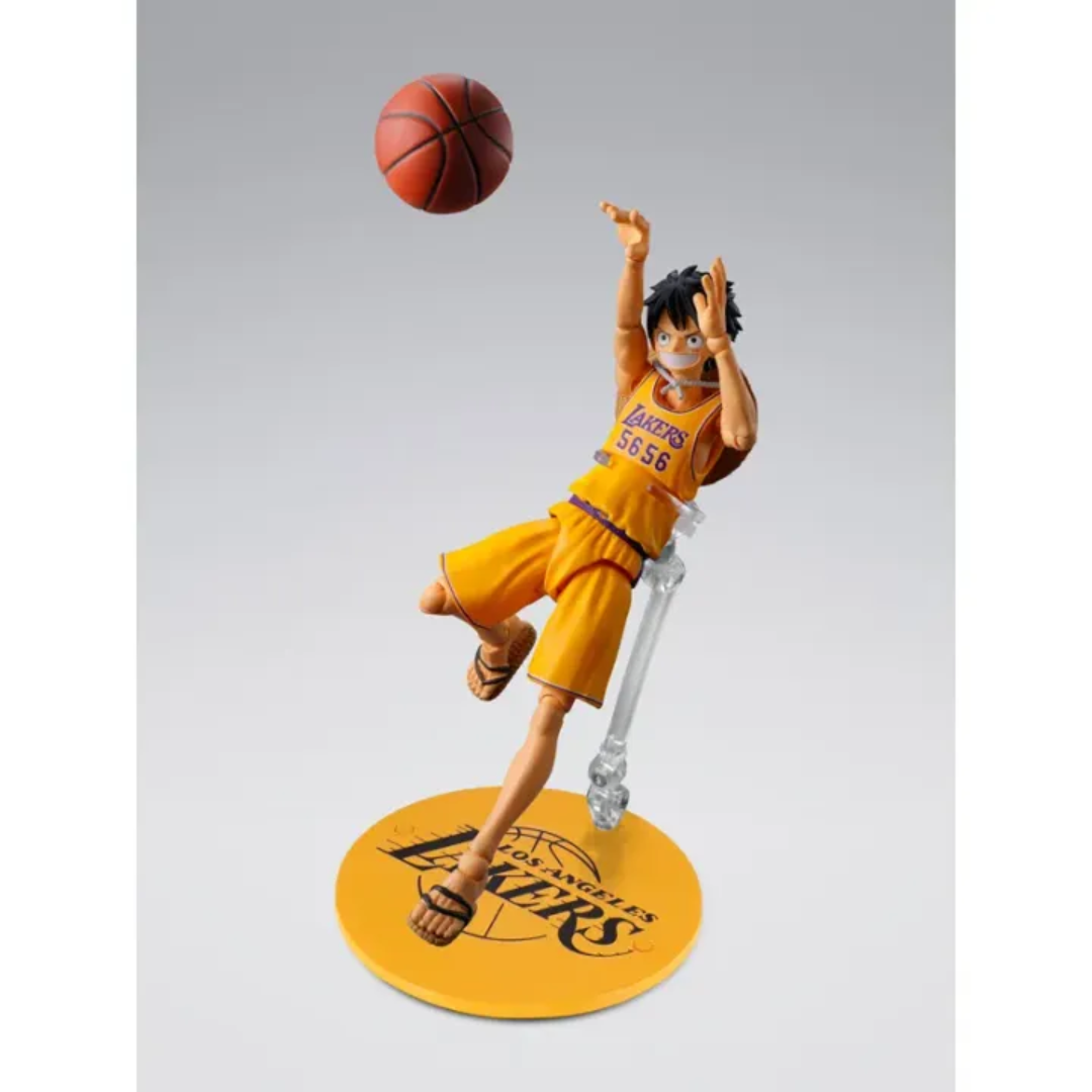 S.H.FIGUARTS ONE PIECE×NBA - MONKEY.D.LUFFY (LOS ANGELES LAKERS) - Good Toys