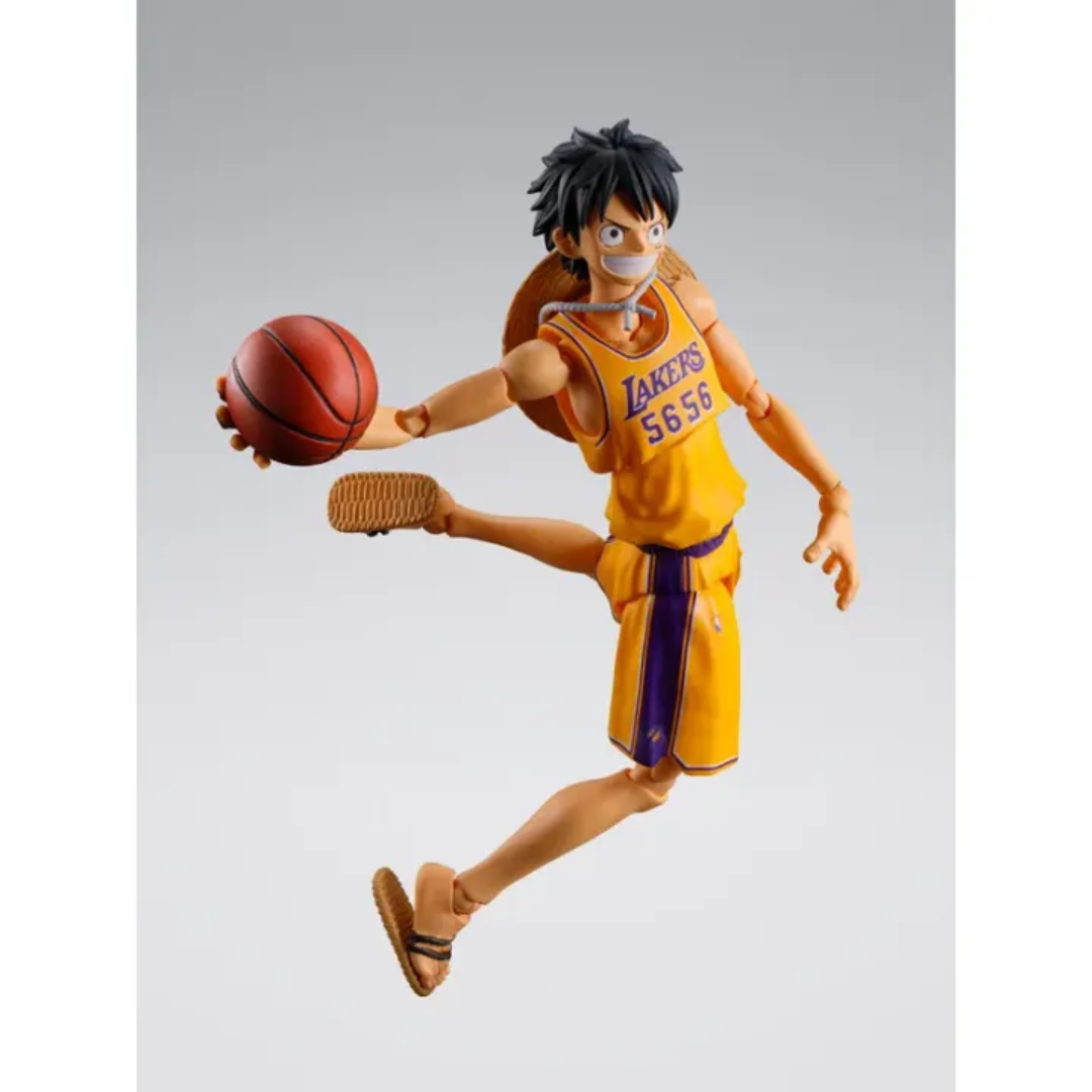 S.H.FIGUARTS ONE PIECE×NBA - MONKEY.D.LUFFY (LOS ANGELES LAKERS) - Good Toys