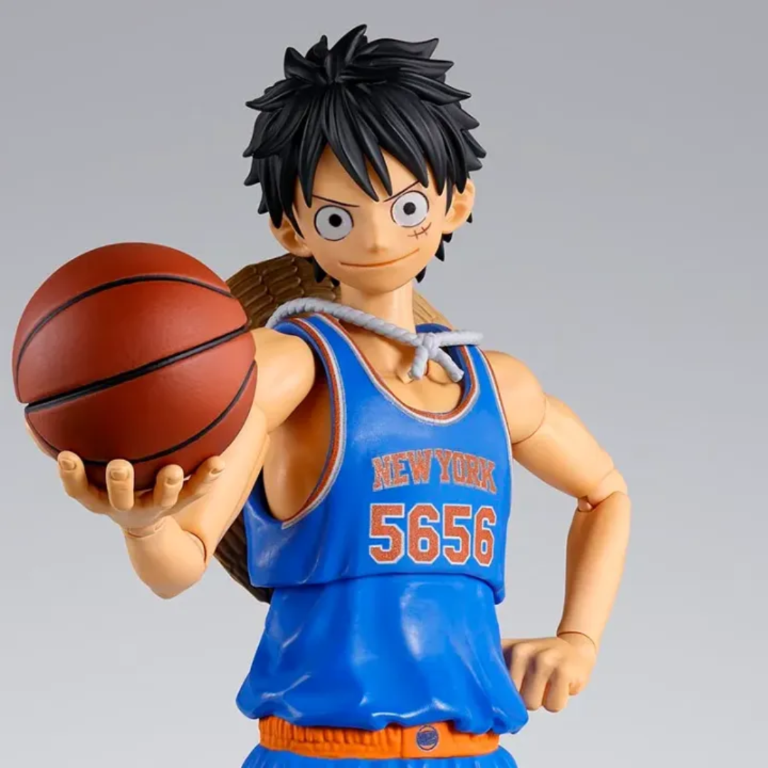S.H.FIGUARTS ONE PIECE×NBA - MONKEY.D.LUFFY (NEW YORK KNICKS) - Good Toys