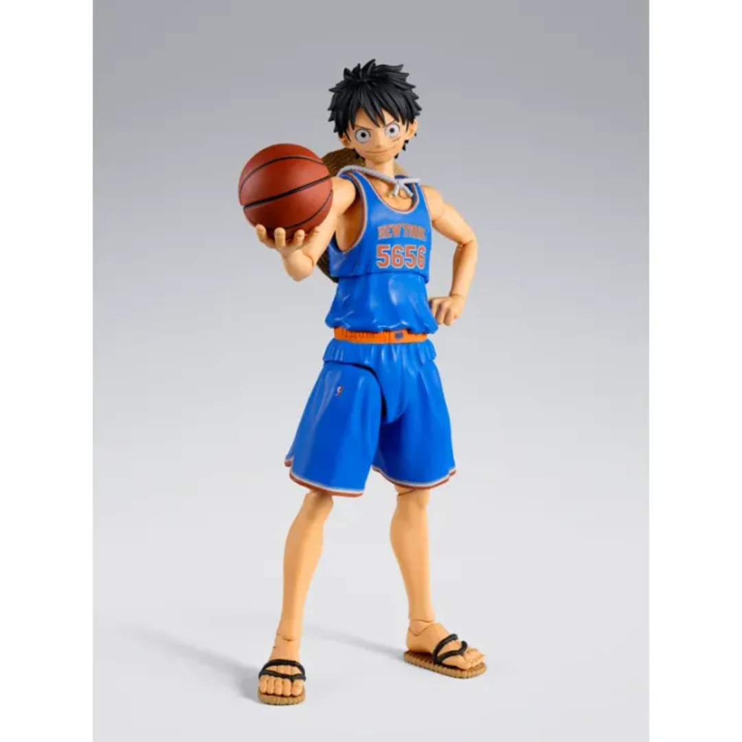 S.H.FIGUARTS ONE PIECE×NBA - MONKEY.D.LUFFY (NEW YORK KNICKS) - Good Toys