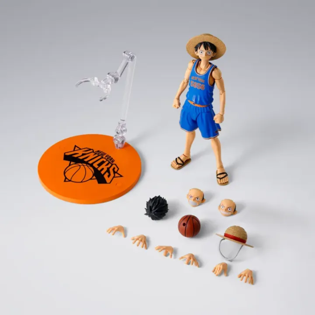 S.H.FIGUARTS ONE PIECE×NBA - MONKEY.D.LUFFY (NEW YORK KNICKS) - Good Toys