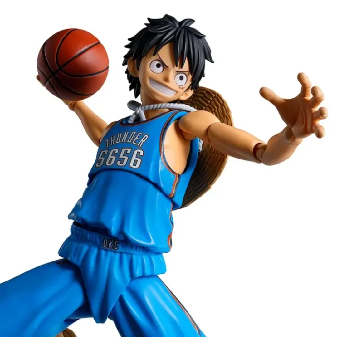 S.H.FIGUARTS ONE PIECE×NBA - MONKEY.D.LUFFY (OKLAHOMA CITY THUNDER) - Good Toys