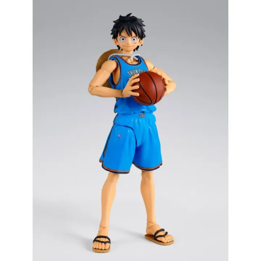 S.H.FIGUARTS ONE PIECE×NBA - MONKEY.D.LUFFY (OKLAHOMA CITY THUNDER) - Good Toys