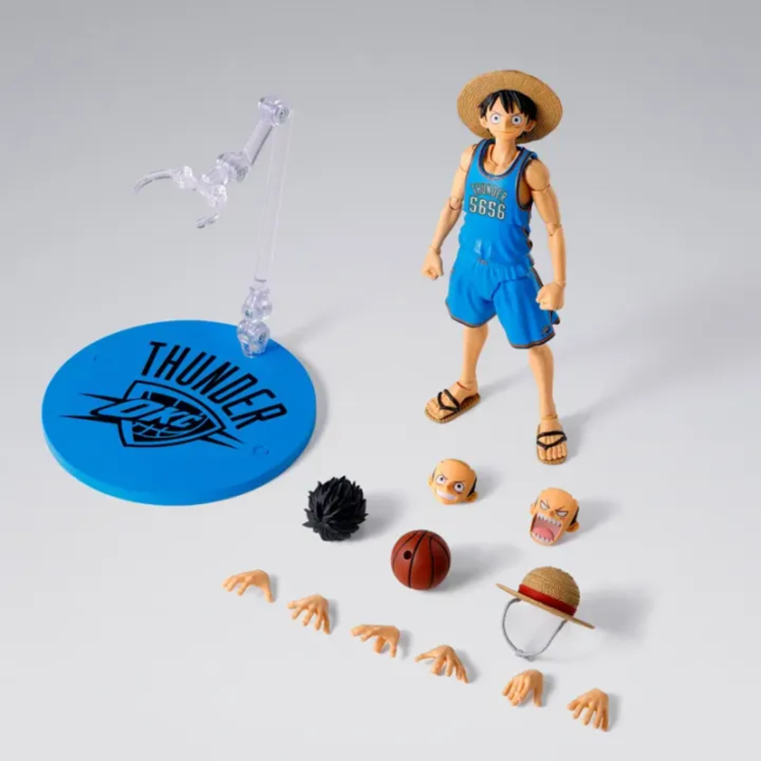 S.H.FIGUARTS ONE PIECE×NBA - MONKEY.D.LUFFY (OKLAHOMA CITY THUNDER) - Good Toys