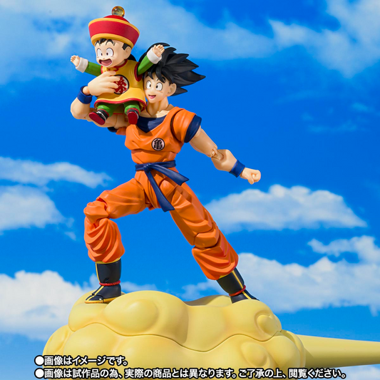 S.H.FIGUARTS DRAGON BALL - SON GOKU & SON GOHAN (Kid) & KINTOUN