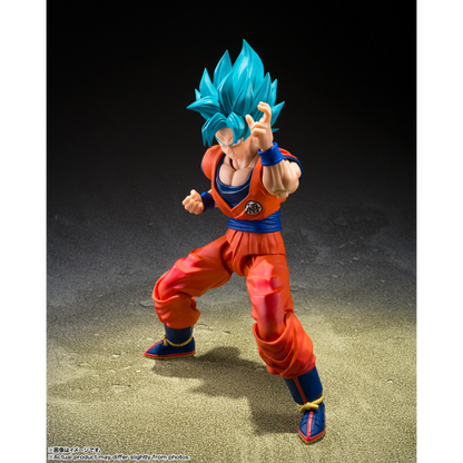 S.H.FIGUARTS DRAGON BALL Z - SUPER SAIYAN GOD SUPER SAIYAN SON GOKU (BLUE POWER TRANSCENDING LIMITS)