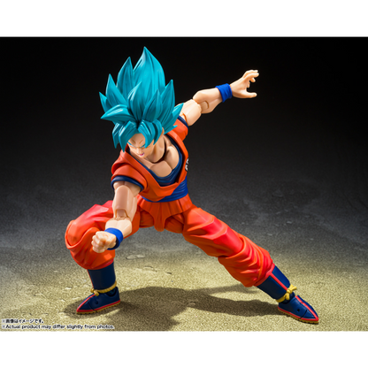 S.H.FIGUARTS DRAGON BALL Z - SUPER SAIYAN GOD SUPER SAIYAN SON GOKU (BLUE POWER TRANSCENDING LIMITS)