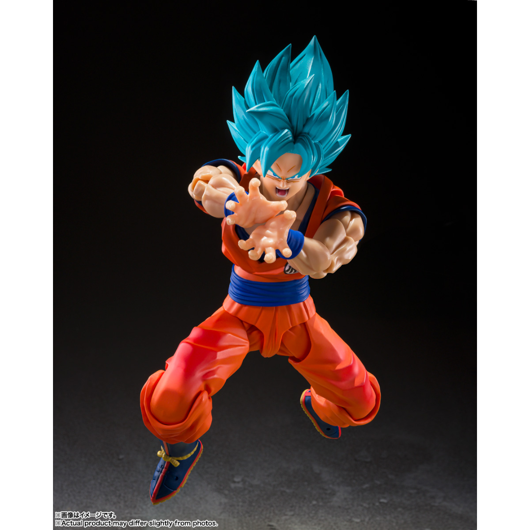 S.H.FIGUARTS DRAGON BALL Z - SUPER SAIYAN GOD SUPER SAIYAN SON GOKU (BLUE POWER TRANSCENDING LIMITS)