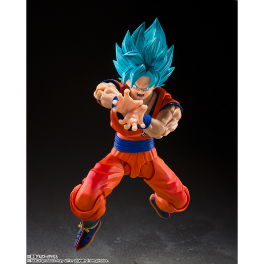 S.H.FIGUARTS DRAGON BALL Z - SUPER SAIYAN GOD SUPER SAIYAN SON GOKU (BLUE POWER TRANSCENDING LIMITS)