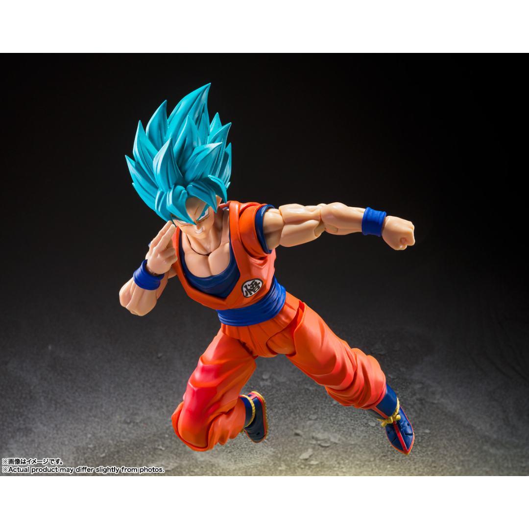 S.H.FIGUARTS DRAGON BALL Z - SUPER SAIYAN GOD SUPER SAIYAN SON GOKU (BLUE POWER TRANSCENDING LIMITS)