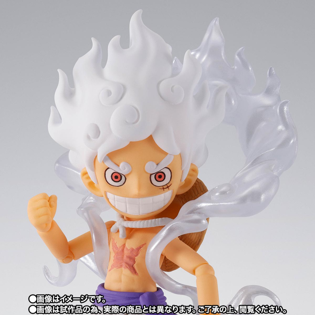S.H.FIGUARTS WORLD COLLECTABLE FIGUARE x S.H.FIGUARES ONE PIECE - MONKEY.D.LUFFY (GEAR 5) - Good Toys