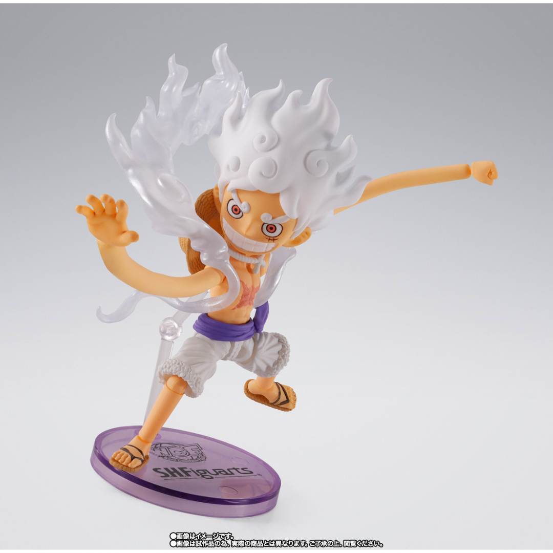 S.H.FIGUARTS WORLD COLLECTABLE FIGUARE x S.H.FIGUARES ONE PIECE - MONKEY.D.LUFFY (GEAR 5) - Good Toys