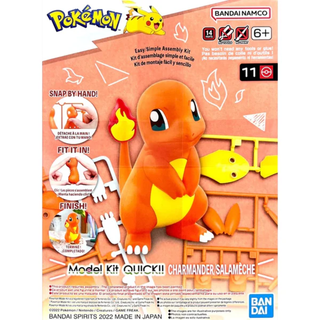 POKEMON MODEL KIT QUICK - 11 CHARMANDER - Good Toys