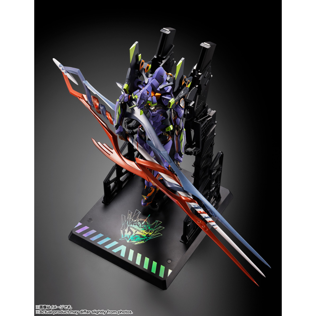 METAL BUILD EVANGELION - EVA-01 TEST TYPE 30th WITH THE SPEAR OF GAIUS - Good Toys