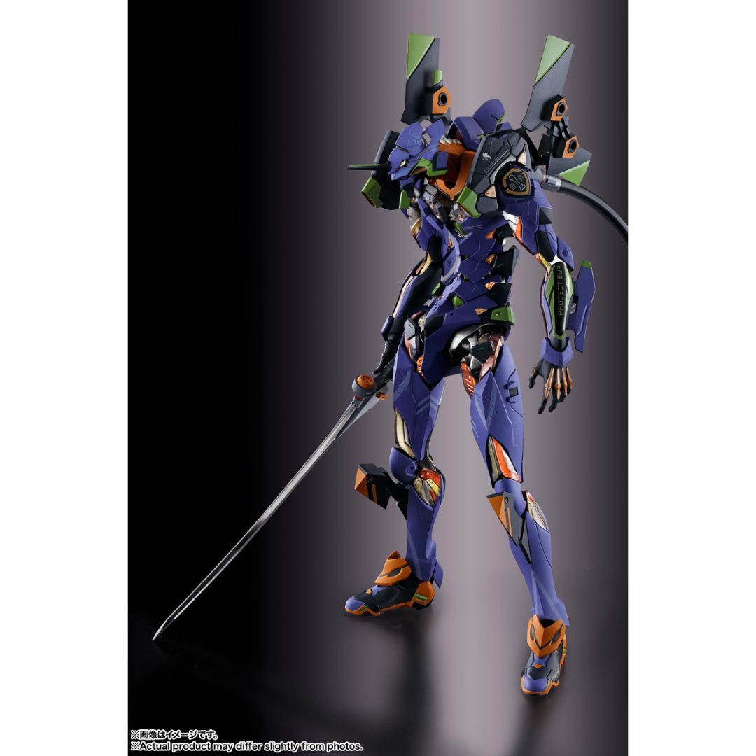 METAL BUILD EVANGELION - EVA-01 TEST TYPE 30th WITH THE SPEAR OF GAIUS - Good Toys