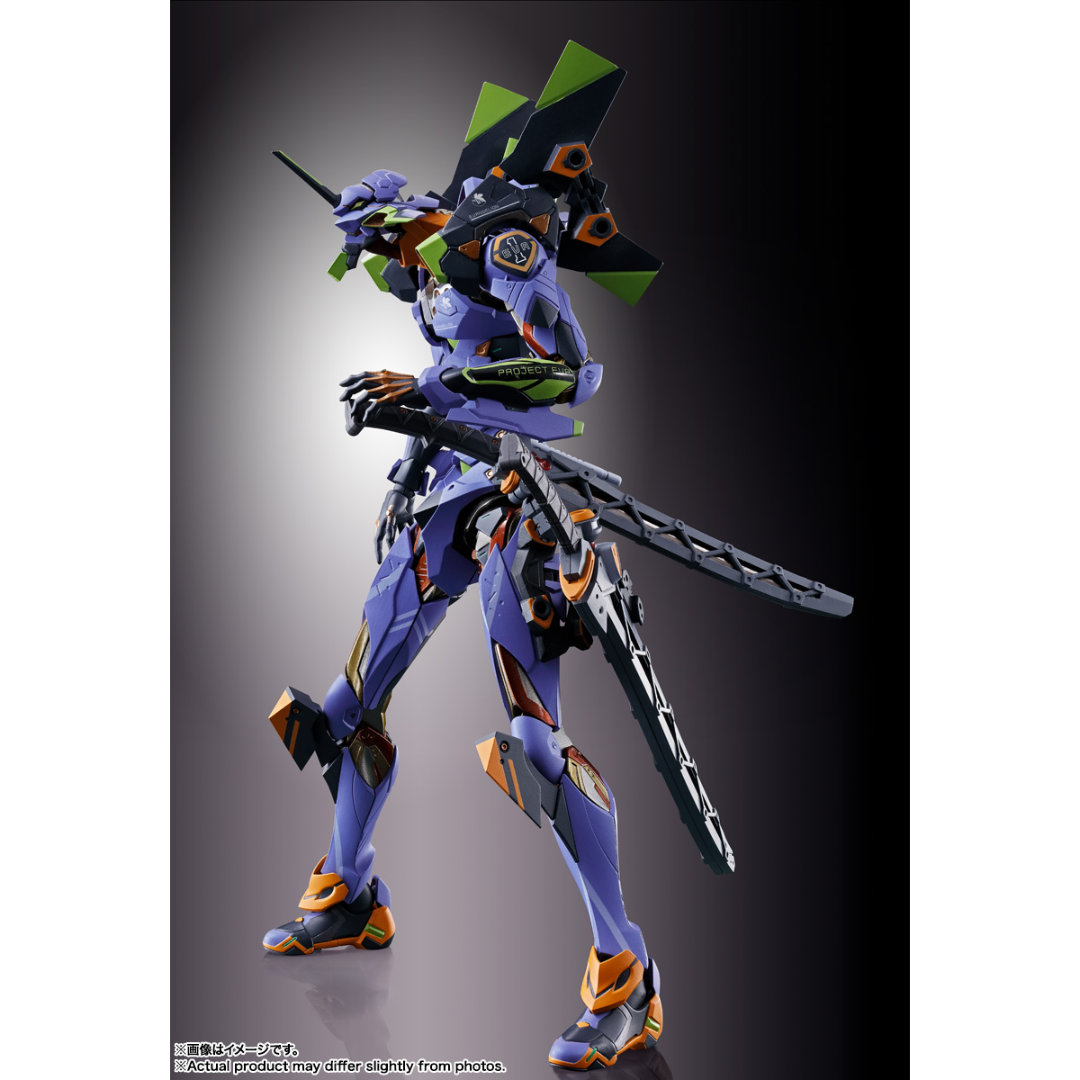 METAL BUILD EVANGELION - EVA-01 TEST TYPE 30th WITH THE SPEAR OF GAIUS - Good Toys