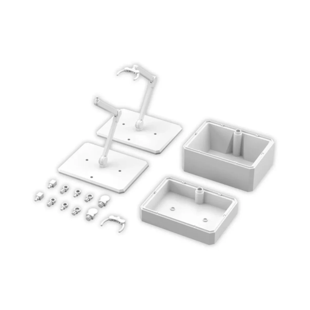 GUNDAM ACCESSORIES - ACTION BASE 7 & OPTION BOX 1 (WHITE)
