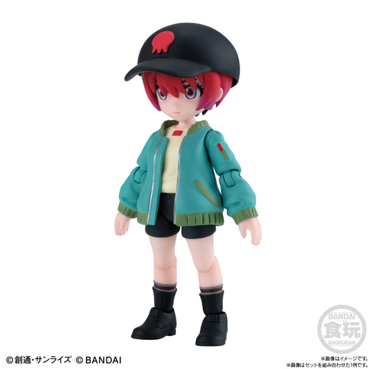 SHOKUGAN LINK TRAVELLERS - MOBILE SUIT GUNDAM GQuuuuuuX'S WORLD MACHU COORDINATE SET W/O GUM - Good Toys