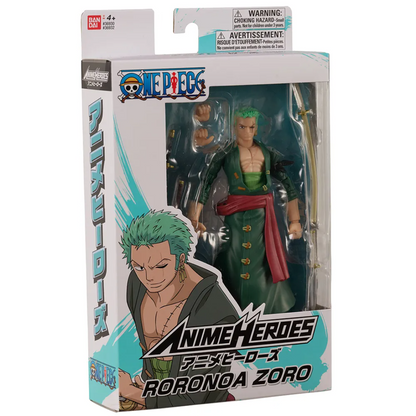 ANIME HEROES ONE PIECE - ZORO (THREE SWORD STYLE) - Good Toys