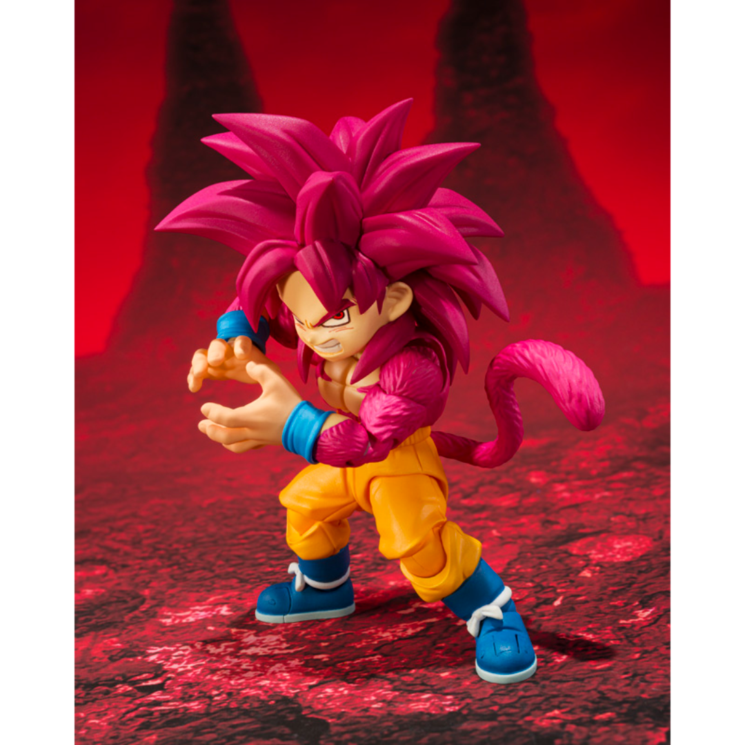 S.H.FIGUARTS DRAGON BALL DAIMA - SUPER SAIYAN 4 SON GOKU (MINI) - Good Toys